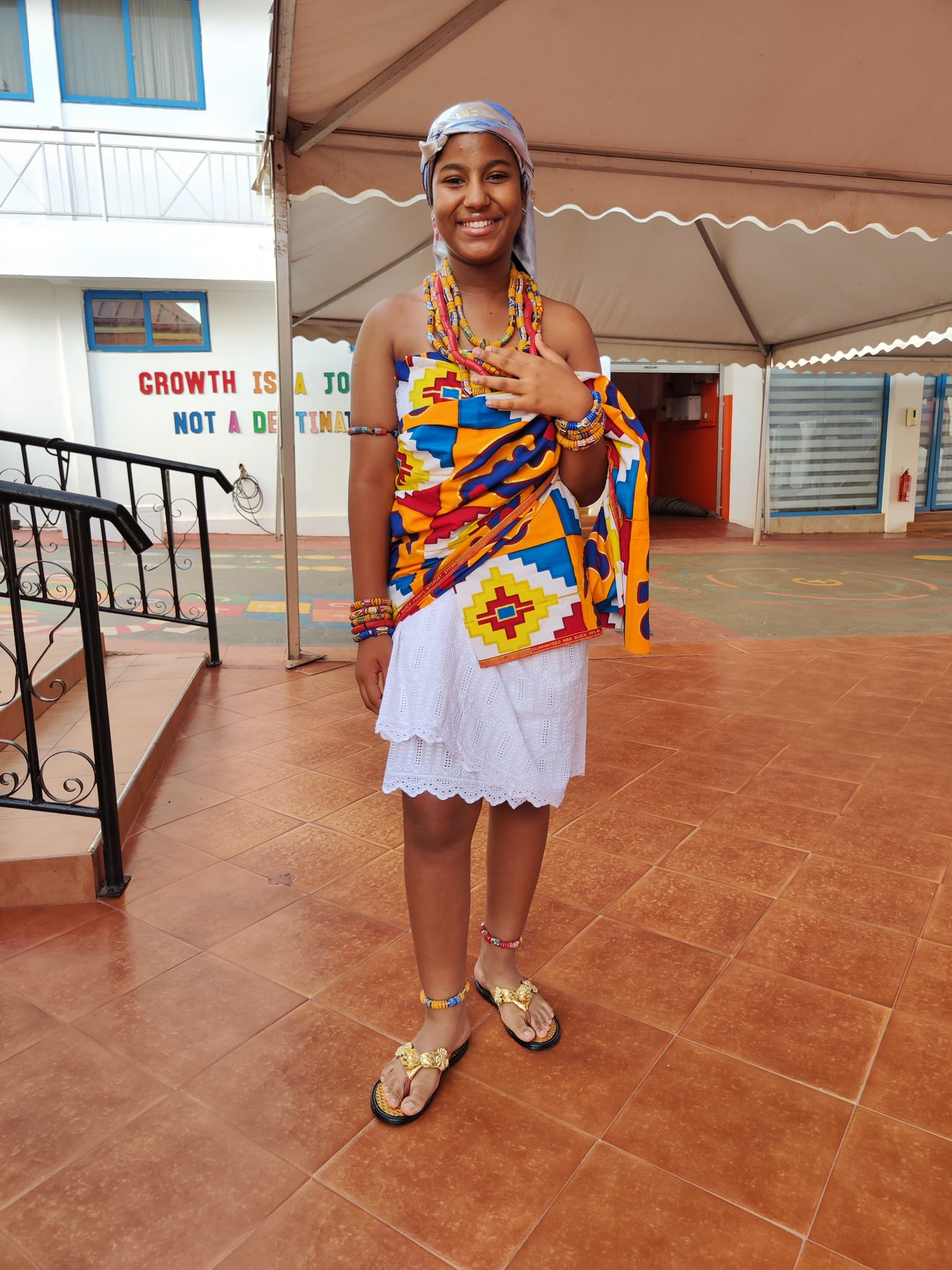 Student in beautiful cultural attire